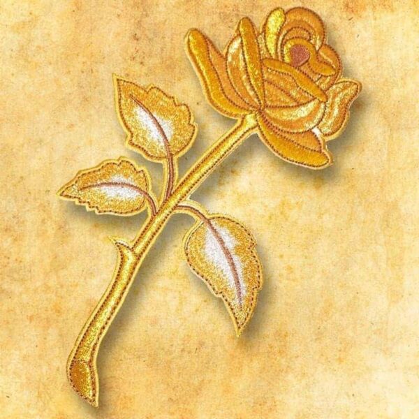 Aplikacja Haftowana "Róża
Złota" Aplikacja Haftowana "Róża
Złota"