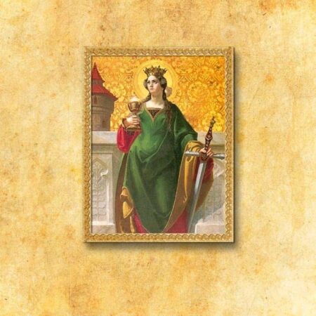 Obraz na tkaninie "Św. Barbara"