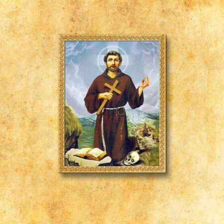 Immagine su tessuto S. Francesco