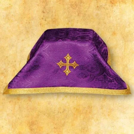 Velo per il calice liturgico viola 45x45cm