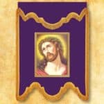 Chorągiew żałobna fioletowa