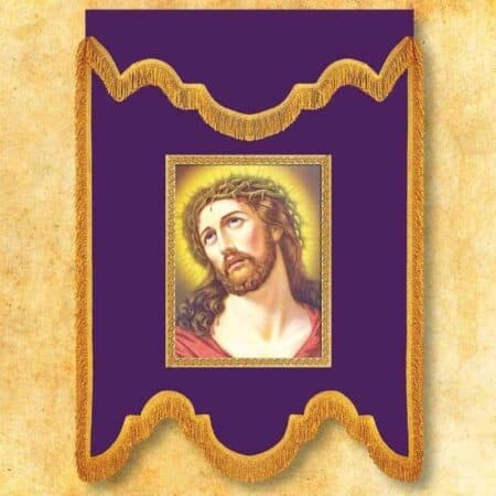 Chorągiew żałobna fioletowa