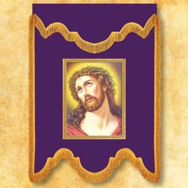 Chorągiew żałobna fioletowa