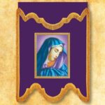 Chorągiew żałobna fioletowa