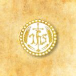 Hostia komunijna haftowana IHS