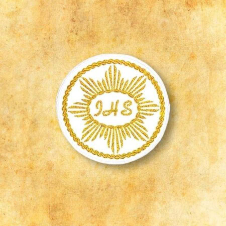 Hostia komunijna haftowana IHS