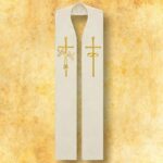 Stola nuziale ricamata