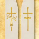 Stola nuziale ricamata