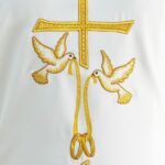 Stola nuziale ricamata