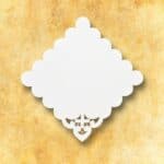 Serwetka haftowana "Bianco Fiori" 32x32