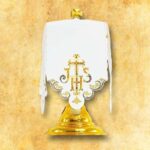 set di biancheria per calice con IHS