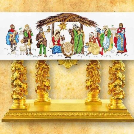 Obrus haftowany "Betlejem"