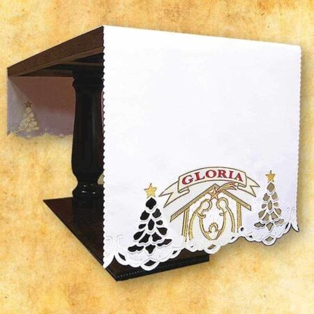 Obrus haftowany po bokach "Gloria"