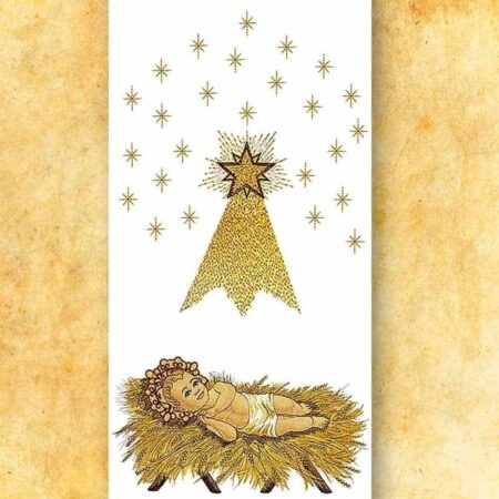 Lektorium haftowane "W Żłóbku Leży"