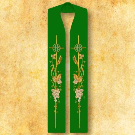 Stuła "IHS, Kłosy i Winogrona"