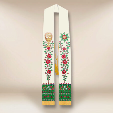 Stole ricamate in stile montanaro