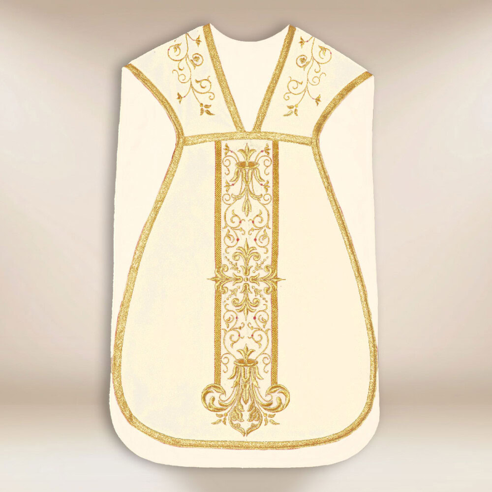 Casula romana in colore ecru