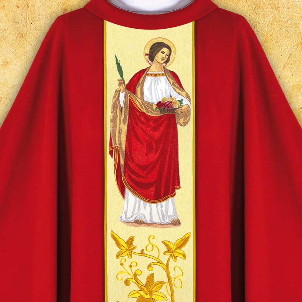 Casula con immagine di s. Dorotea