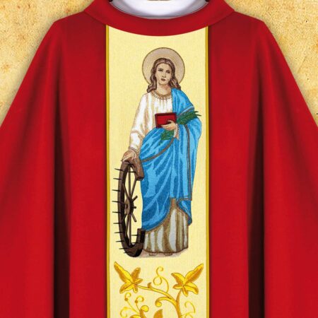 Ornat z wizerunkiem haftowanym "Św. Dorota"