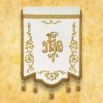 Chorągiew haftowana Jezus Chrystus