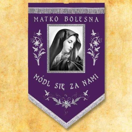 Chorągiew żałobna "Matka Boża"