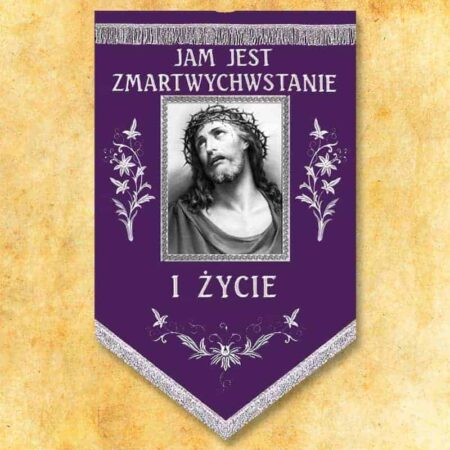 Chorągiew żałobna "Matka Boża"