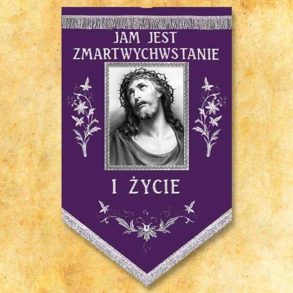 Chorągiew żałobna "Matka Boża"