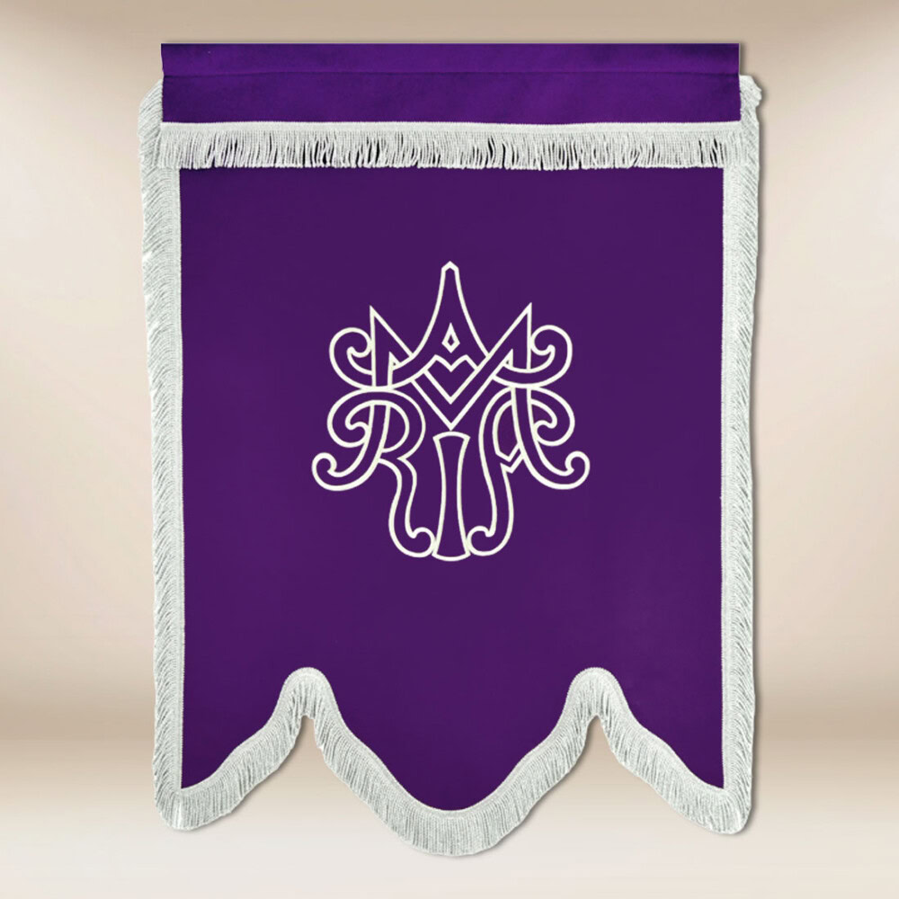 chorągiew żałobna Matka Boża