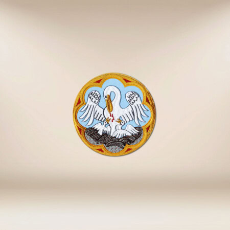 applicazione ricamata Pellicano