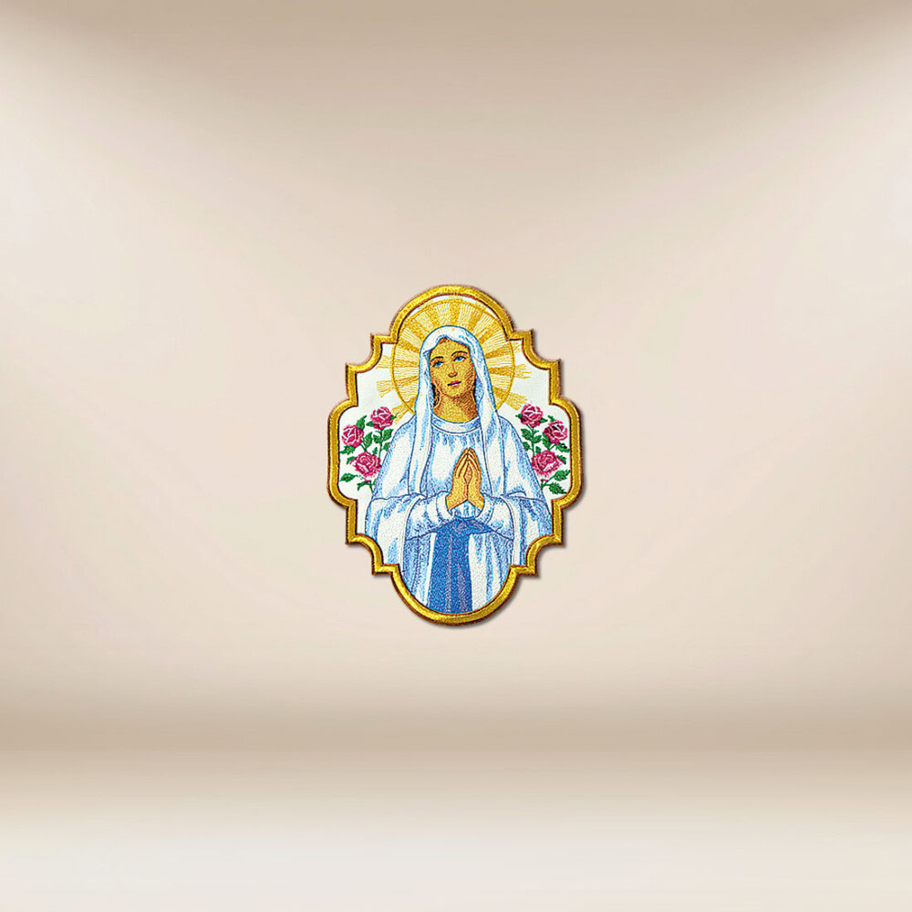 applicazione ricamata Madonna