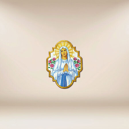applicazione ricamata Madonna