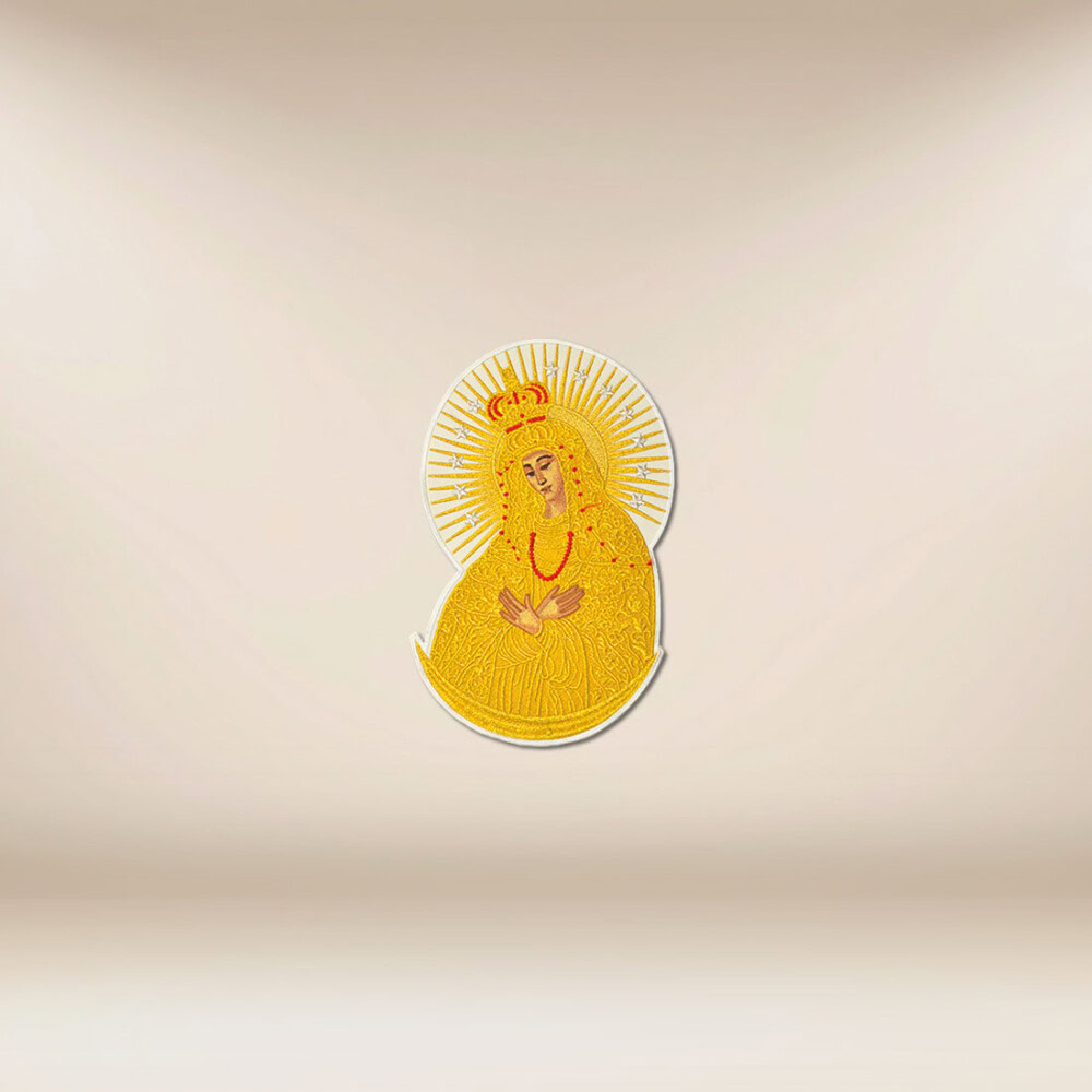applicazione ricamata Madonna di Ostrobrama