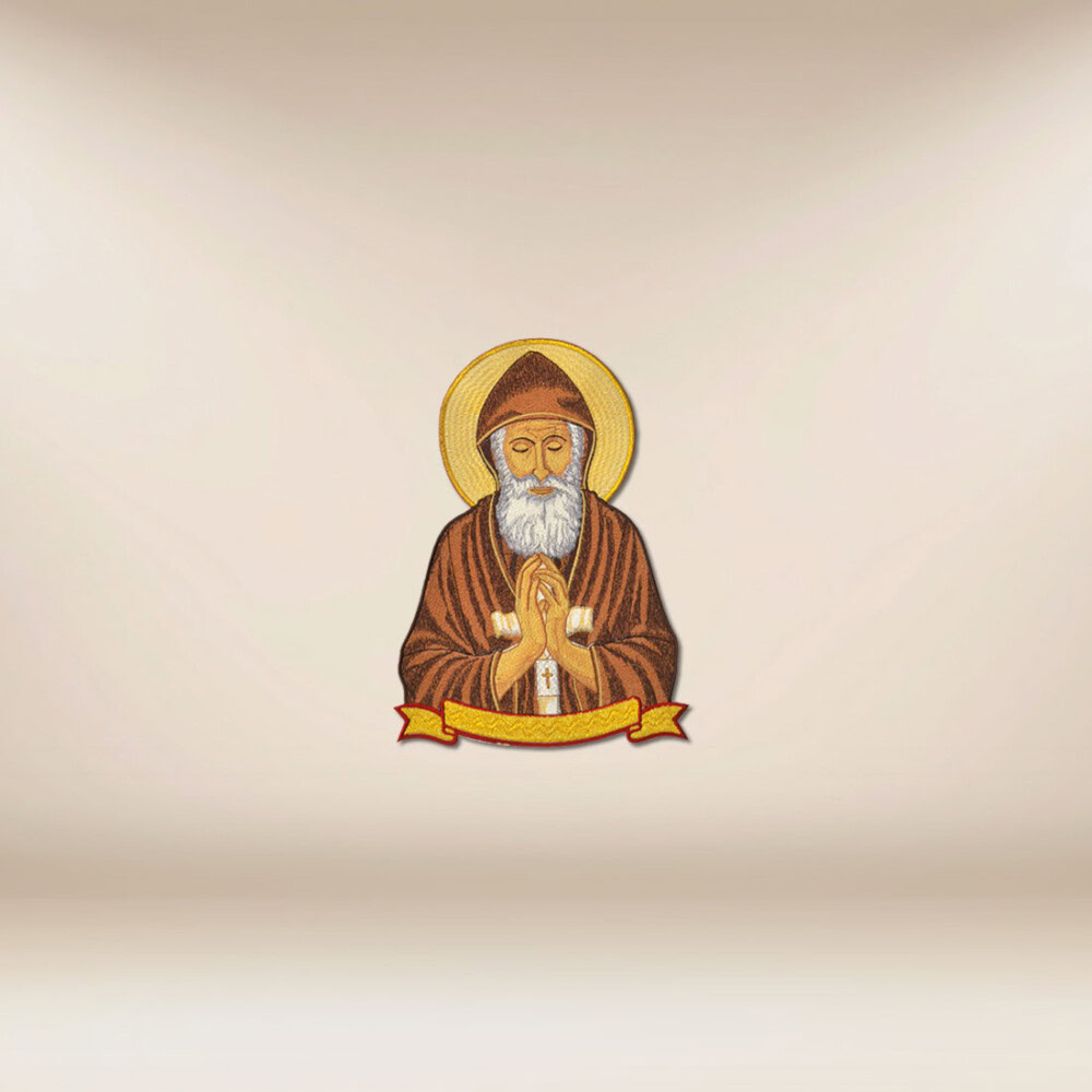 applicazione ricamata S. Charbel
