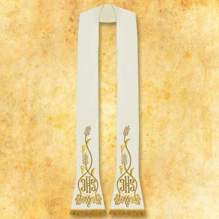 Stuła haftowana "IHS"