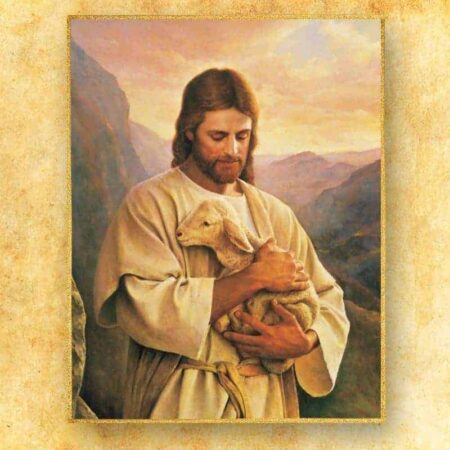 decorazione liturgica Buon Pastore