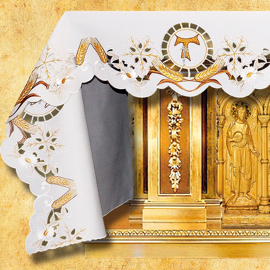 Tovaglia ricamata Francescana