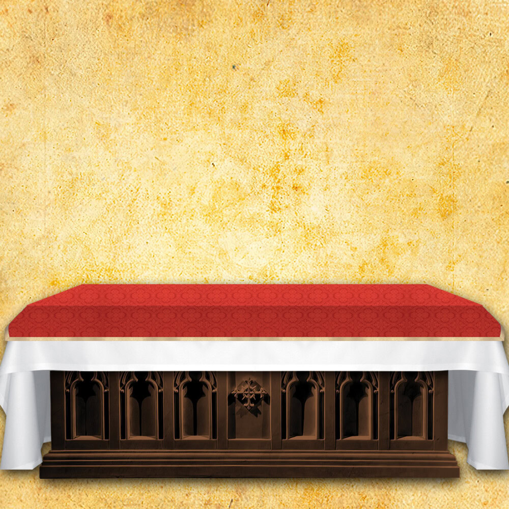 Copritabellone jacquard rosso