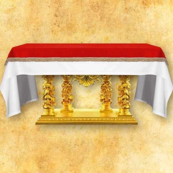 Nakrycie na ołtarz z aksamitu - Czerwone