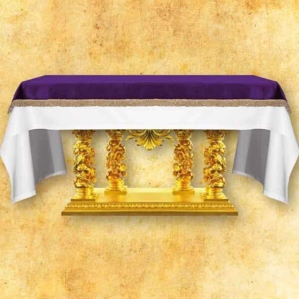 Rivestimento dell'altare in velluto (product_variation) Nakrycie na ołtarz z pluszu - Bordowe