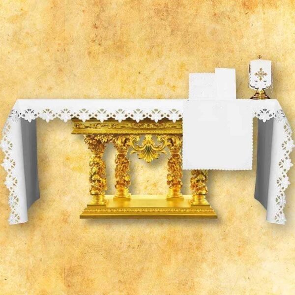 Obrus haftowany "Biała Lilia"