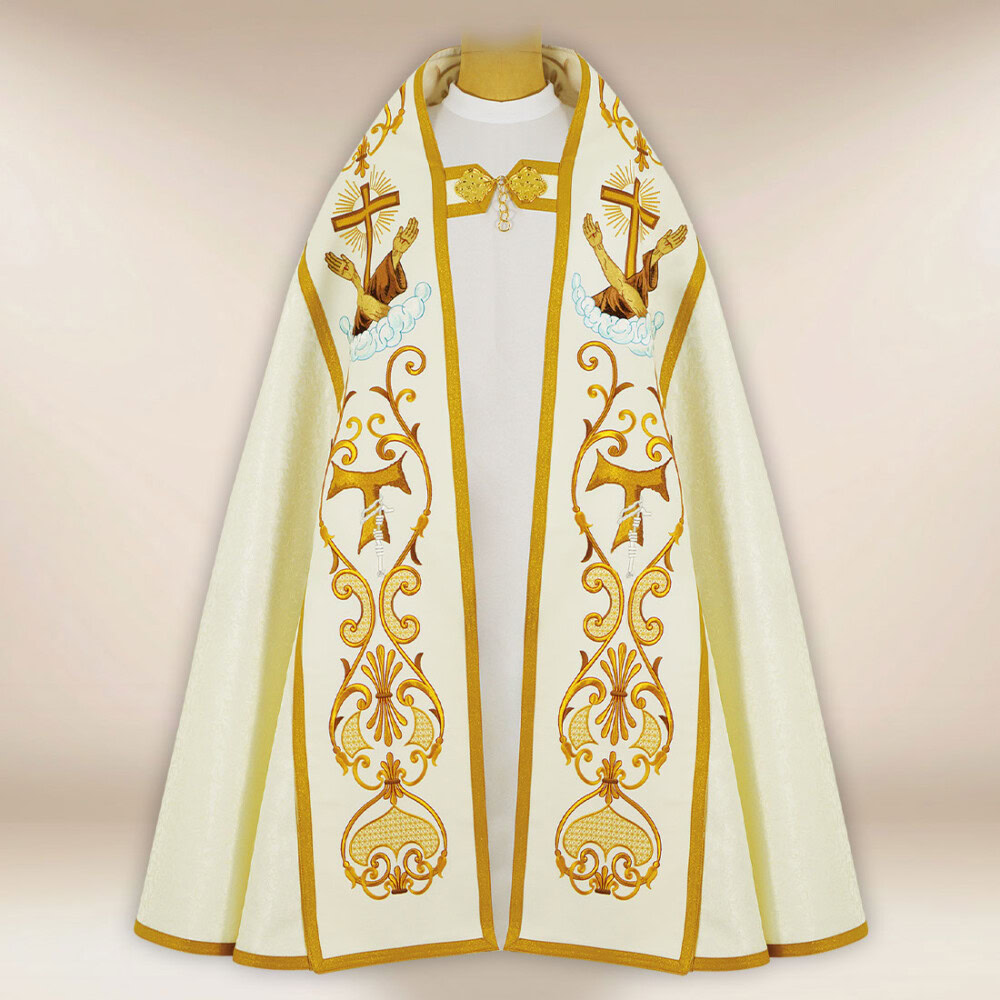 Piviale francescano ricamato