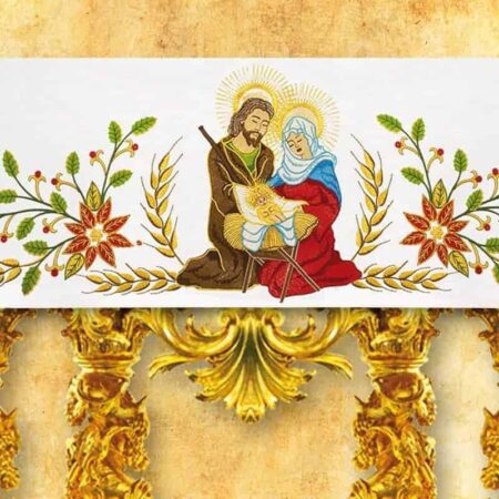 Ornat z haftowanym pasem "Gwiazda Betlejemska"