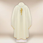 Completo casula e stola liturgica con simbolo dell'Agnello
