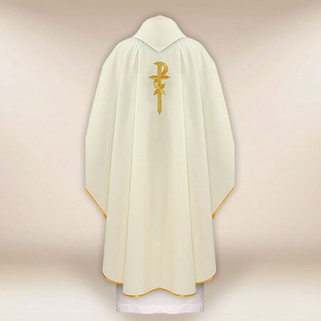 Completo casula e stola liturgica con simbolo dell'Agnello