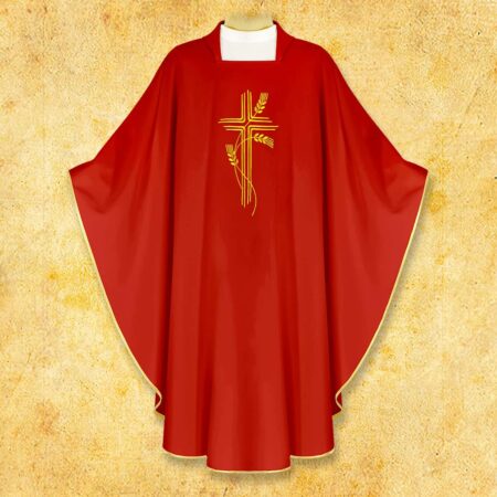 Ornat haftowany "Krzyż z Kłosami"