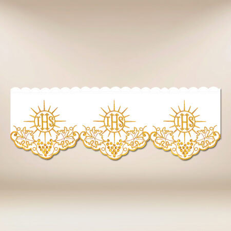 Coroncina ricamata dorata