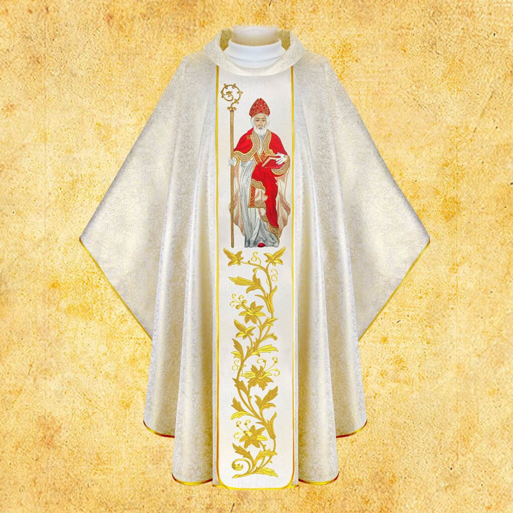 Casula ricamata San Nicola