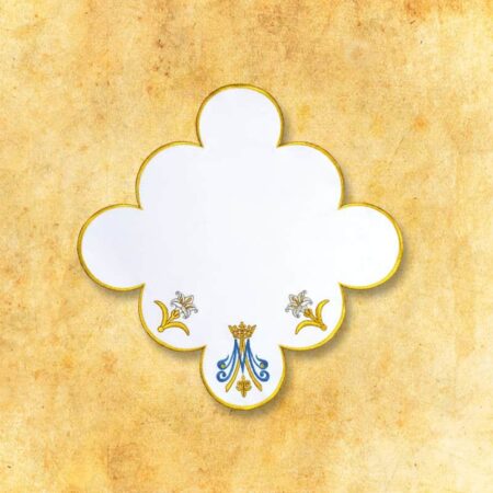 Tovaglietta liturgica mariana 32 cm×32 cm