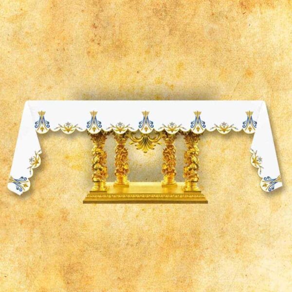 Obrus haftowany "Maryjny Królewski" na dowolny wymiar