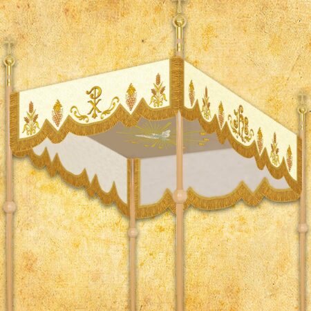 Baldachim haftowany na procesję